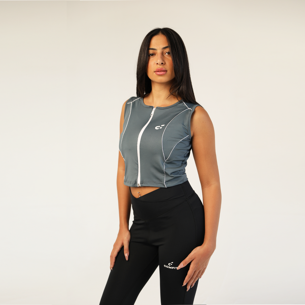 Zipped Tank Top