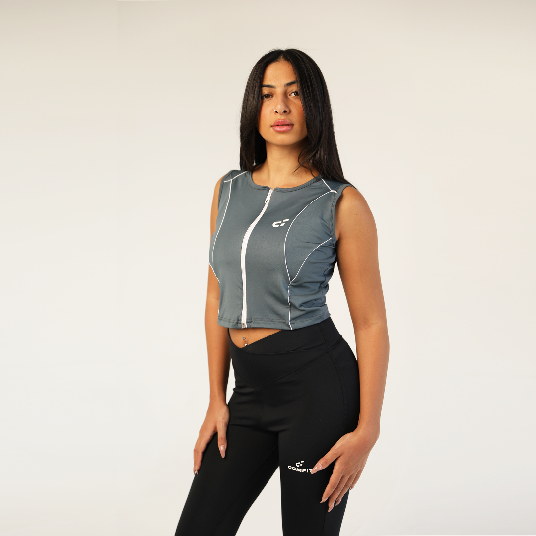 Zipped Tank Top